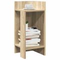 vidaXL Bočné stolíky 2 ks s policou dub sonoma 25,5x27x60 cm