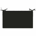 vidaXL Podložka na sedadlo SOEST 100% polyester Čierna 70 x 40 x 10 cm