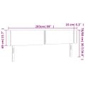 vidaXL Čelo postele s LED zelené 203x16x78/88 cm látka