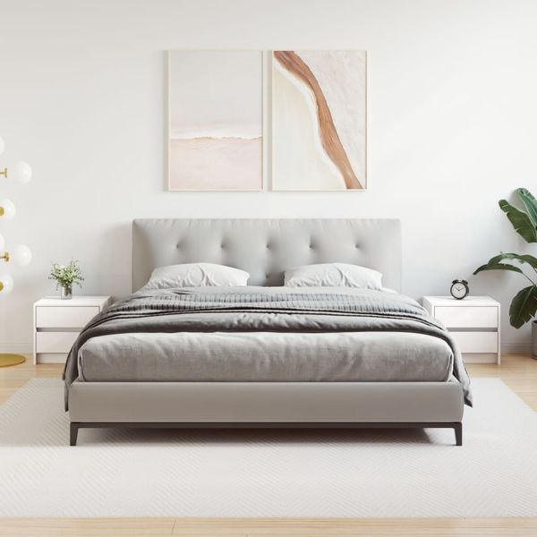 vidaXL Nočné stolíky 2 ks biele 40x31x35,5 cm masívne borovicové drevo