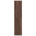 vidaXL Knižnica hnedý dub 60x24x109 cm kompozitné drevo