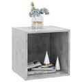 vidaXL TV skrinky 4 ks, betónové sivé 37x35x37 cm, kompozitné drevo
