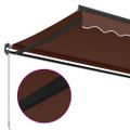 vidaXL Ručne zaťahovacia markíza hnedá 300x250 cm