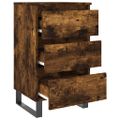 vidaXL Nočné stolíky 2 ks dymový dub 40x35x69 cm kompozitné drevo