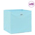 vidaXL Úložné boxy 10 ks, netkaná textília 28x28x28 cm, svetlomodré