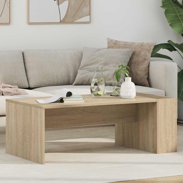 vidaXL Konferenčný stolík Sonoma dub 95 x 50 x 34 cm Kompozitné drevo