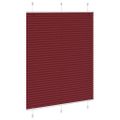 vidaXL Plisovaná roleta bordová červená 110x100 cm šírka látky 109,4 cm polyester