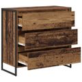 vidaXL Servírovacia skriňa Staré drevo 79 x 36 x 75.5 cm