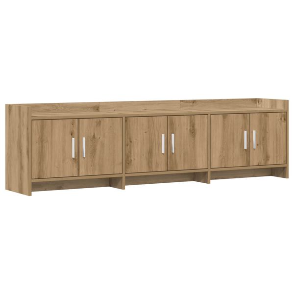 vidaXL TV skrinka 168 x 33 x 47 cm Dub artisan Kompozitné drevo