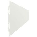 vidaXL Obrubník trávnika 10 ks 10 x 103 cm Biela