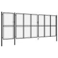 vidaXL Záhradná brána z ocele 500x175 cm antracitová