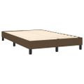vidaXL Boxspring posteľ s matracom a LED tmavohnedá 120x190 cm látka