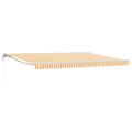 vidaXL Elektrická Retrakovateľná Markíza Oranžová 5 x 3 m