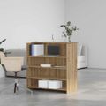 vidaXL Recepčný stôl dub artisan 100x50x103,5 cm kompozitné drevo