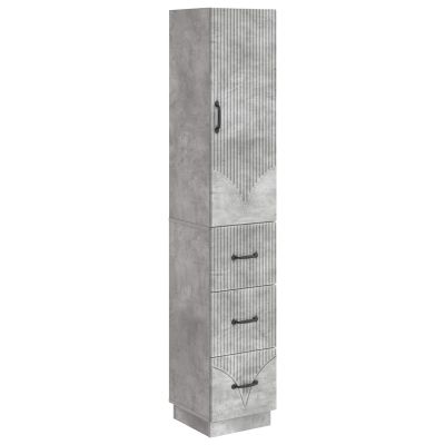vidaXL Sada skríň 2 pcs Betónovo sivá 33 x 34,5 x 87 cm