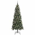 vidaXL Umelý vianočný stromček Zelená 180 cm PVC, plast a oceľ