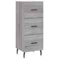 vidaXL Komoda sivý dub sonoma 34,5x34x90 cm spracované drevo