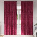 vidaXL Sametové závesy 2 ks vínovo červená 245 x 140 cm Zamat