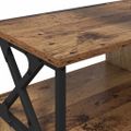 vidaXL TV skrinka Staré drevo 90 x 33 x 45 cm Inžinierske drevo a oceľ