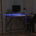 vidaXL Stôl Dymová dub 100 x 50 x 86,5 cm Kompozitné drevo