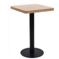 vidaXL Bistro stolík bledohnedý 50x50 cm MDF