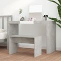 vidaXL Taburetka betónovo-sivá 70x35x45 cm spracované drevo