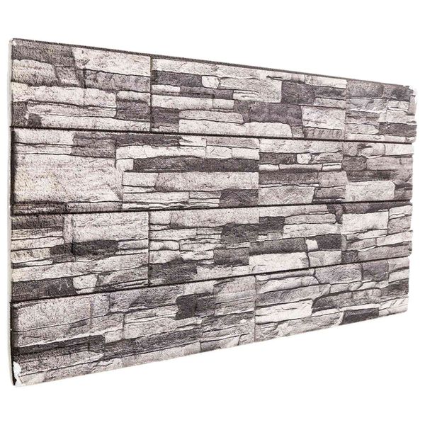 vidaXL Nástenné panely 10 pcs Tmavosivá a svetlosivá 100 x 50 cm