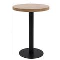 vidaXL Bistro stolík bledohnedý 60 cm MDF