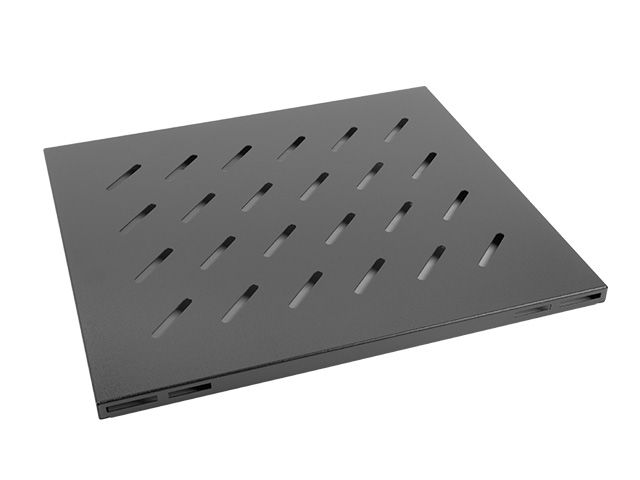 LANBERG 19'' PEVNÁ POLICA 1U/465X515MM MAX. NOSNOSŤ DO 120 KG ČIERNA