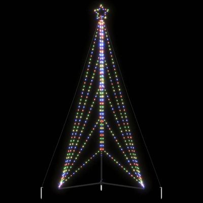 vidaXL LED vianočný stromček 615 LED farebné 404,5 cm