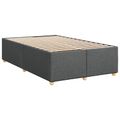 vidaXL Posteľ boxspring s matracom Tmavosivá 120 x 190 cm Látka