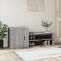 vidaXL Botník sivý dub sonoma 130x35x54 cm spracované drevo