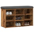 vidaXL Lavička na topánky Old Wood 82x32x50 cm Engineered Wood