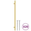 vidaXL Rukoväte na skrinku 20 ks zlaté 320 mm nehrdzavejúca oceľ