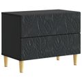 vidaXL Nočný stolík Čierna 62 x 34,5 x 48 cm Kompozitné drevo