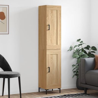 vidaXL Vysoká skrinka dub sonoma 34,5x34x180 cm spracované drevo