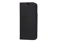 Pouzdro s klopou pro mobilní telefon - polyuretan (PU), plast - černá - pro Apple iPhone 12, 12 Pro