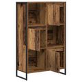 vidaXL Knižnica 68 x 30 x 108.5 cm Kompozitné drevo Staré drevo
