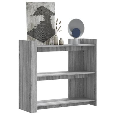 vidaXL Konzolový stolík sivý sonoma 100x35x90 cm kompozitné drevo