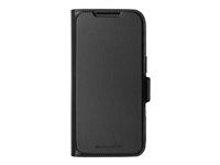 Pouzdro s klopou pro mobilní telefon - polyuretan (PU), plast - černá - pro Apple iPhone 17 Pro