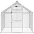 vidaXL Klietka pre vtákov Strieborná 181,5 x 112 x 173,5 cm
