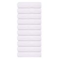 vidaXL Utierky na ruky FROGN 10 ks biele 50x100 cm 360 g/m²