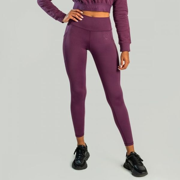 Dámske legíny Essential Plum - STRIX, veľkosť XL, veľkosť oblečenia XL