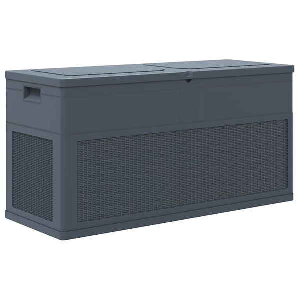 vidaXL Záhradný úložný box antracitový 320 l