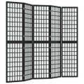 vidaXL Skladací paraván s 5 panelmi japonský štýl 200x170 cm čierny
