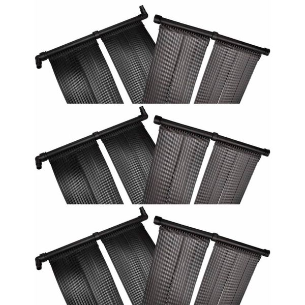 vidaXL Solárny panel na ohrev vody v bazéne 6 ks 80x620 cm