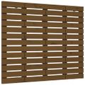 vidaXL Nástenné čelo postele medovohnedé 126x3x91,5cm masívna borovica