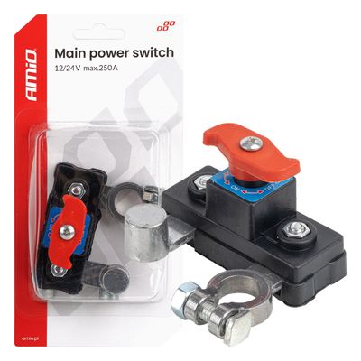 Hlavný vypínač autobatérie 12V 24V 250A AMiO-04831