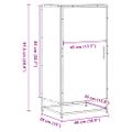 vidaXL Regál na topánky dymový dub 48x38x97,5 cm spracované drevo