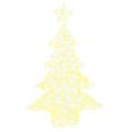 vidaXL Vianočný stromček 100 LED Teplá biela 120 cm Akryl